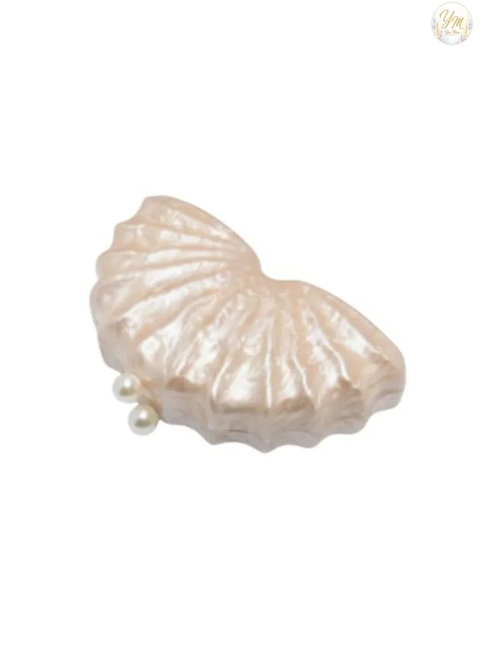 Acrylic Shell Shaped Clutch Luxury Marble Evening Handbag with Chain Shoulder